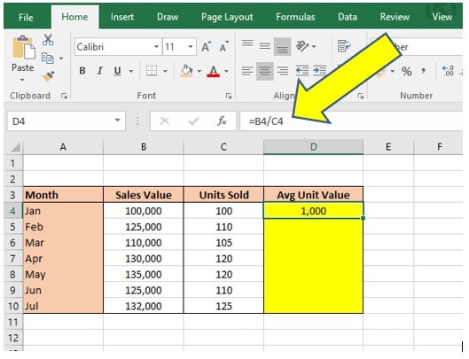 Dollar Sign in Excel