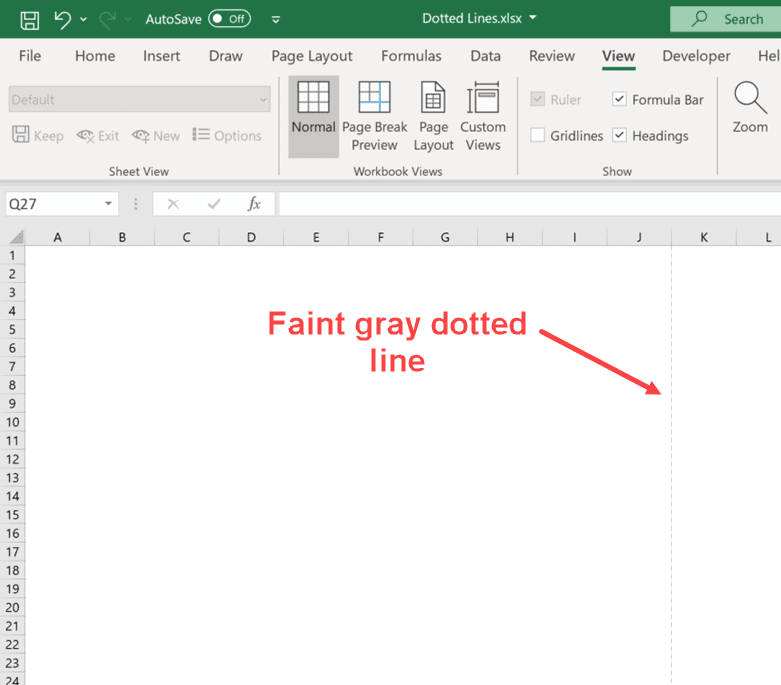 How To Remove Dotted Lines In Excel 4198