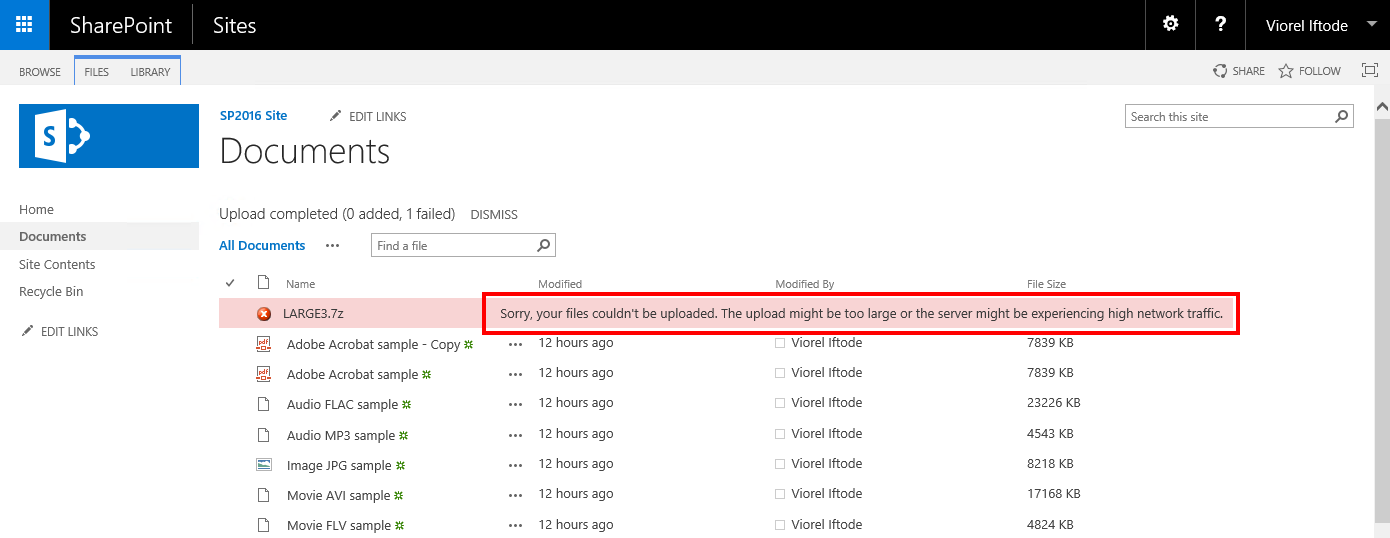 How To Upload Large Files To Sharepoint?