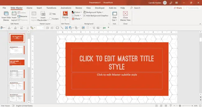 how to set up a powerpoint template
