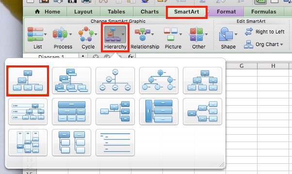 how-to-create-org-chart-in-excel