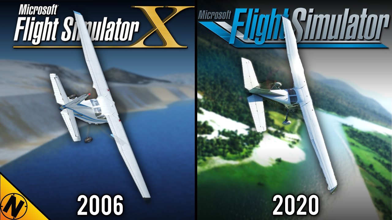 Microsoft Flight Simulator X vs Microsoft Flight Simulator 2020 Graphics  Comparison Video
