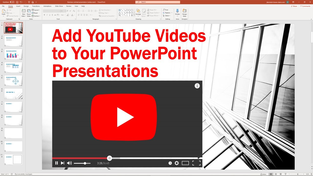 How To Copy A Video From Youtube To Powerpoint