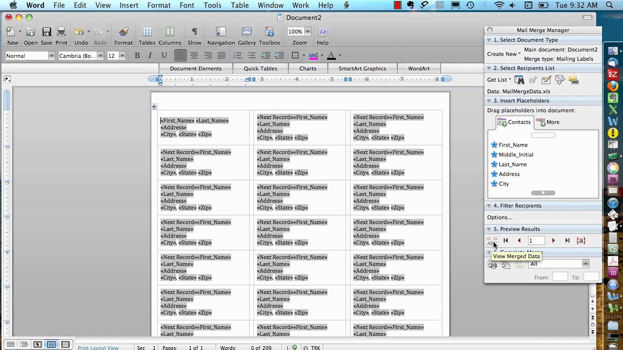 How to Print Labels From Excel on Mac?