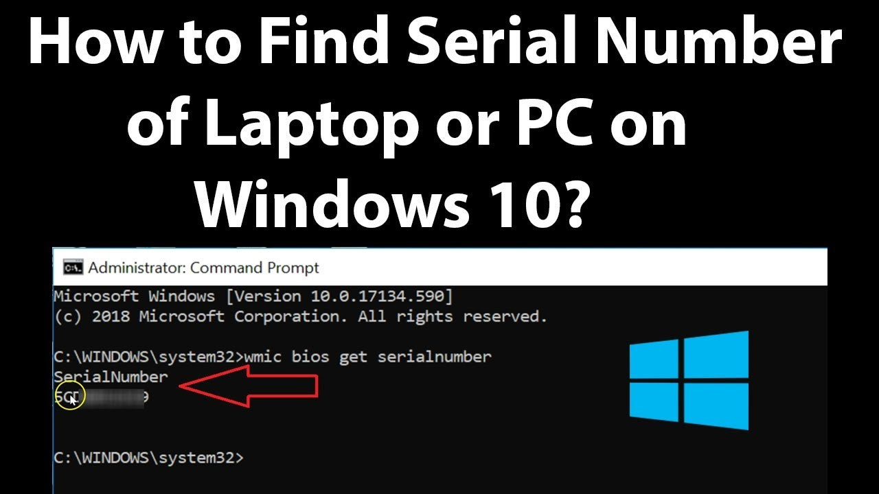 How to find computer serial numbers on Windows 10