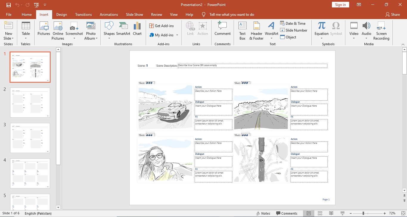 Storyboard Template Ppt prntbl.concejomunicipaldechinu.gov.co