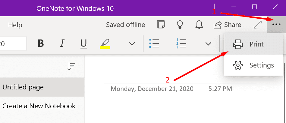 Onenote for windows online 10