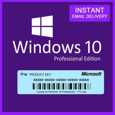 Windows 10 PRO Professional License - DIGITAL Instant product key cdke