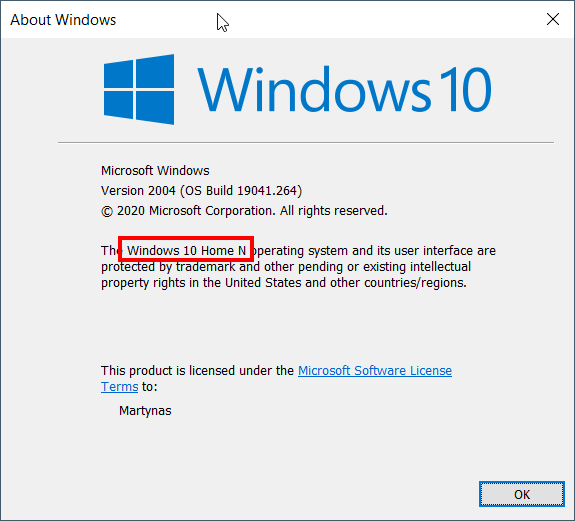 Windows 10 Home N Product N EU Key 32/64 Bit (Retail Version) Digital license key Instant cdkey