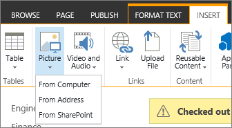 How To Add Pictures To Sharepoint?