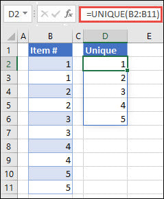 How to Use Unique Function in Excel?