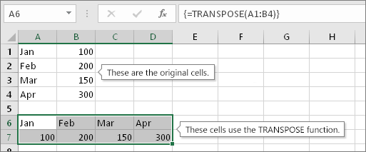 How to Transpose Excel?