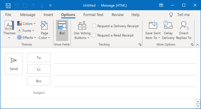 How To Add Bcc In Outlook 365?