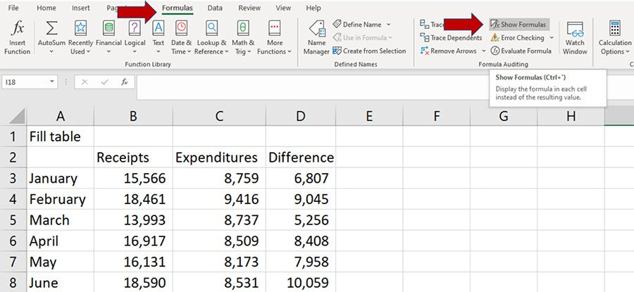 How to Display Cell Formulas in Excel on Mac?