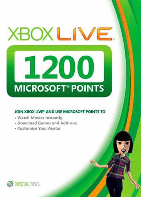 How Much Is 1200 Microsoft Points?