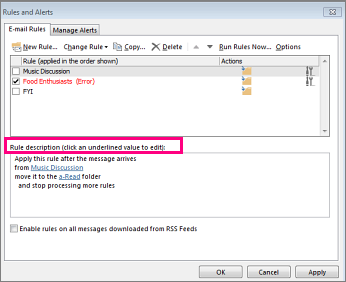 How To Change Rules In Outlook?