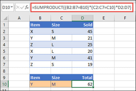 What is Sumproduct in Excel?