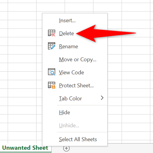 How to Delete a Tab in Excel?