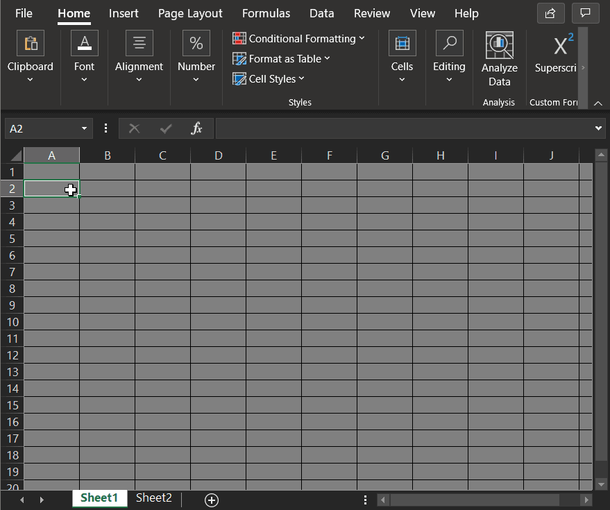 How to Make Excel Dark Mode?