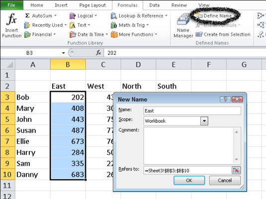 How to Name a Cell in Excel?