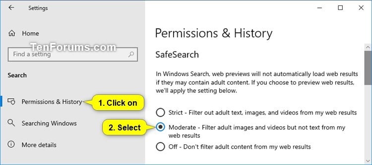 How to Turn Off Safesearch Windows 10?