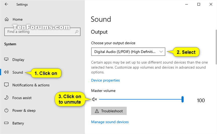 How to Unmute Mic in System Settings Windows 10?