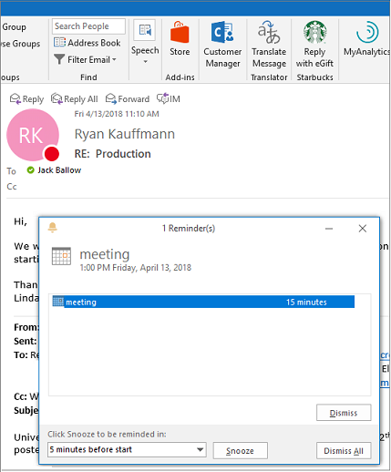 How To Create Reminder In Outlook?