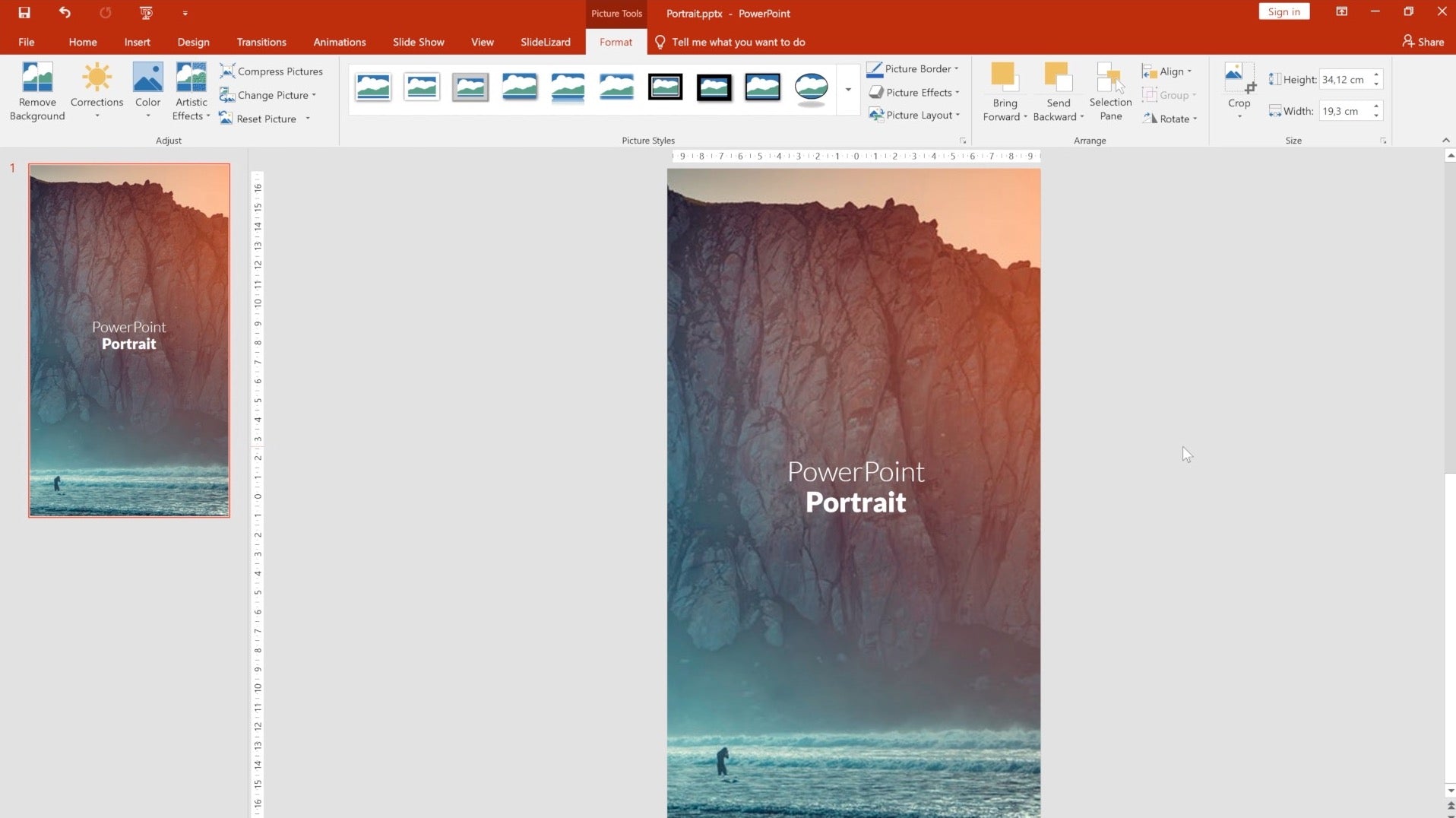 Can Powerpoint Be Portrait?