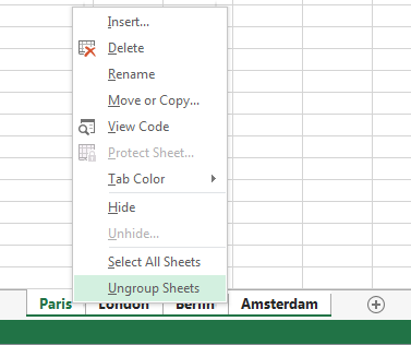 Can You Group Tabs in Excel?