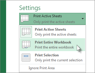 How to Print Entire Workbook in Excel?