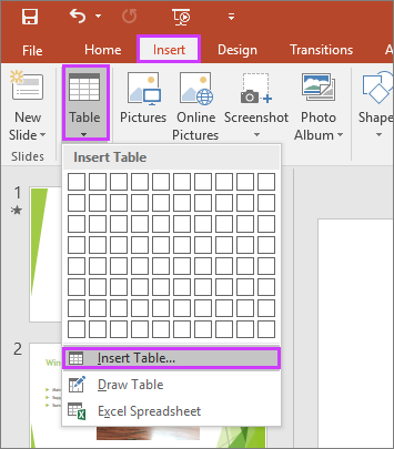 How To Make A Table In Powerpoint?