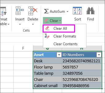 How to Remove Tables in Excel?