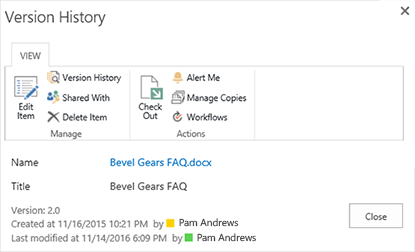 How To Check Version History In Sharepoint?