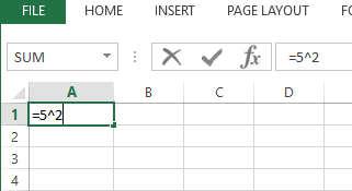 How to Square a Value in Excel?