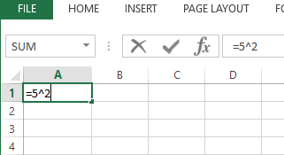 How to Square on Excel?