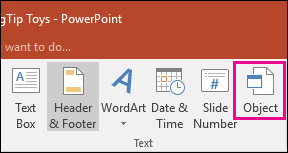 How to Insert Excel File in Powerpoint?