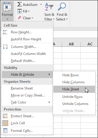 How to Hide a Worksheet in Excel?