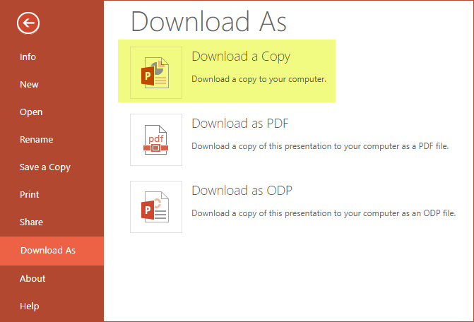 How to Make a Copy of a Powerpoint?