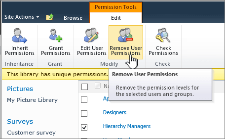 How To Give Permission In Sharepoint?