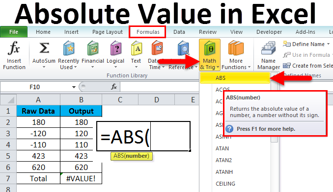 What is Abs in Excel?