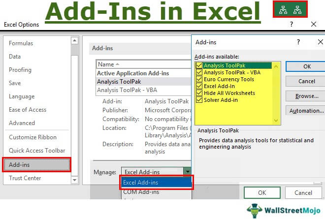 How to Enable Add Ins in Excel?