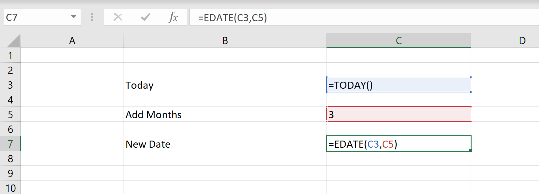 How to Add One Month to a Date in Excel?