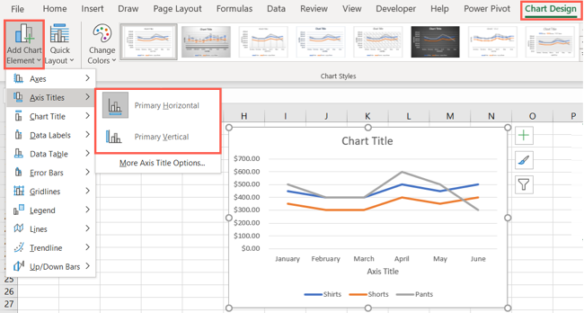 How to Label Axis in Excel on Mac?