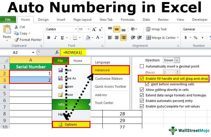 How to Automatically Add Numbers in Excel?