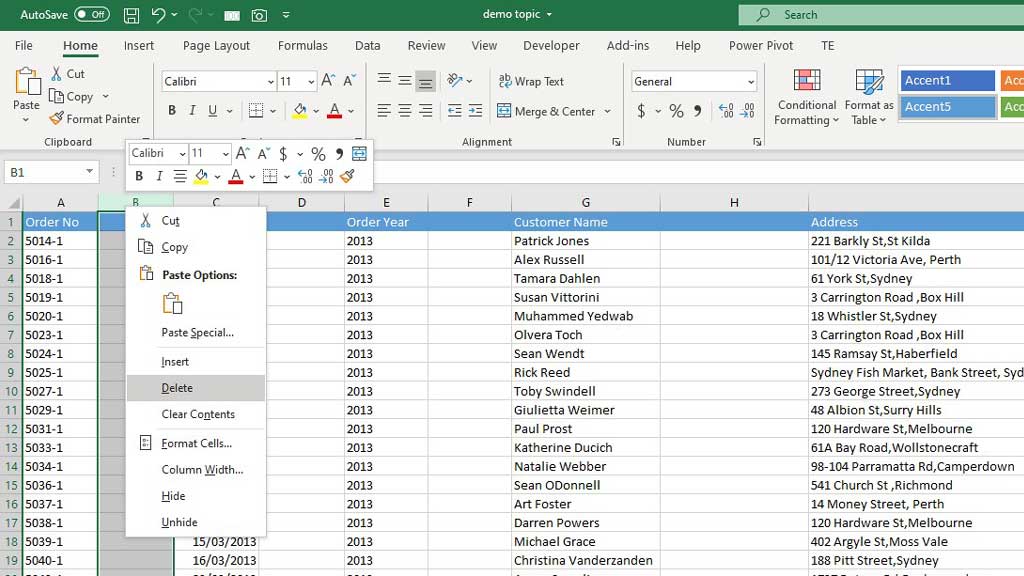 How to Delete Infinite Columns in Excel?