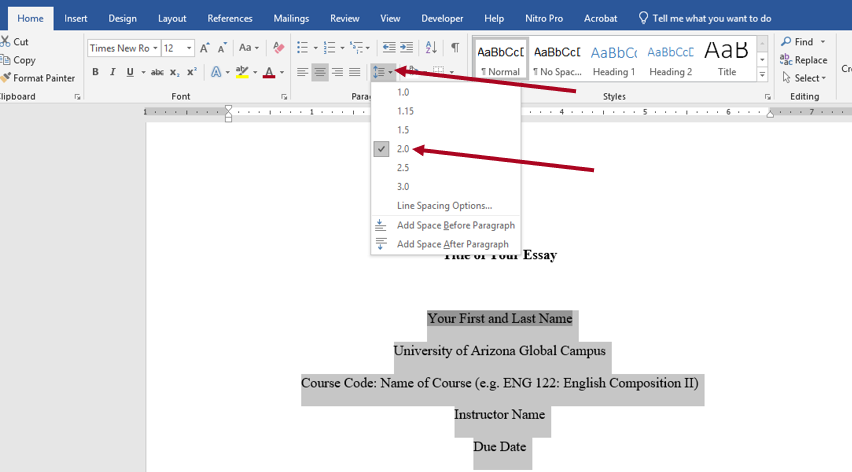 How To Set Microsoft Word To Apa Format 7244