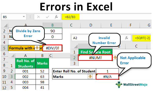 Errors in Microsoft Excel?