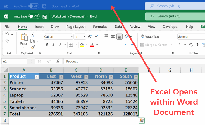 How to Copy and Paste a Table in Excel?