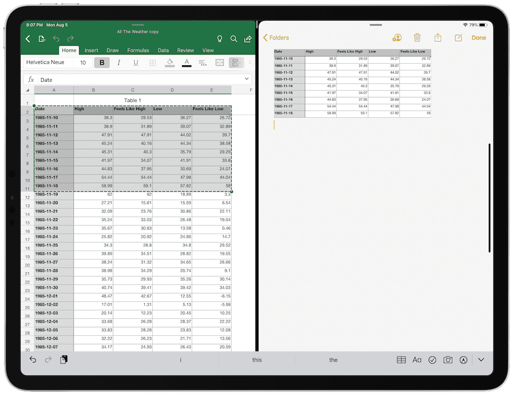 Does Excel Work on Ipad?