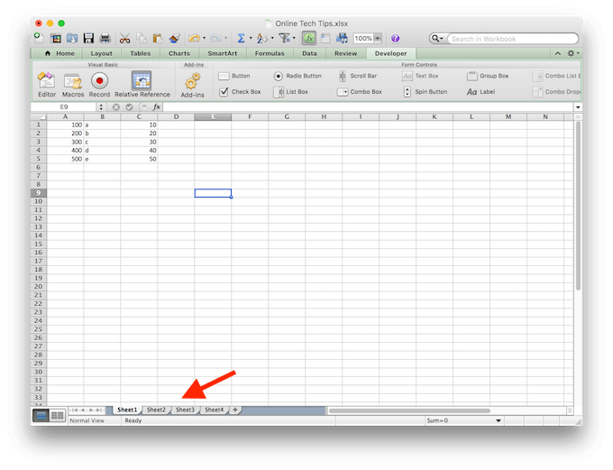 How to Move Between Sheets in Excel?